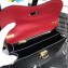 Prada Belle Leather Shoulder Bag 1BD188 Red/Black/White 2019