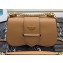 Prada Sidonie Leather Shoulder Bag 1BD184 Cognac 2019