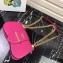 Prada Sidonie Leather Shoulder Bag 1BD184 Fuchsia 2019