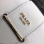 Prada Sidonie Leather Shoulder Bag 1BD184 White 2019