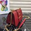 Prada Sidonie Leather Shoulder Bag 1BD184 Red 2019