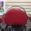 Prada Round Odette Saffiano Leather Bag 1BH123 Red 2019