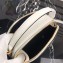 Prada Round Odette Saffiano Leather Bag 1BH123 White 2019