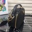 Prada Round Odette Saffiano Leather Bag 1BH123 Black 2019
