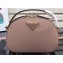 Prada Round Odette Saffiano Leather Bag 1BH123 Nude 2019