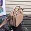 Prada Round Odette Saffiano Leather Bag 1BH123 Nude 2019