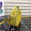 Prada Round Odette Saffiano Leather Bag 1BH123 Yellow 2019