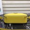 Prada Round Odette Saffiano Leather Bag 1BH123 Yellow 2019