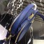 Prada Round Odette Saffiano Leather Bag 1BH123 Blue 2019