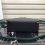 Prada Round Odette Saffiano Leather Bag 1BH123 Black/Green 2019