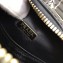 Prada Round Odette Saffiano Leather Bag 1BH123 Black/Green 2019