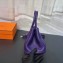 Hermes Leather Mini Garden Party Bag Purple