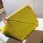 Hermes Licol 17 Bucket Bag In Evercolor Calfskin Bicolor Leather Yellow 2019
