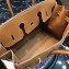 Hermes Birkin 35 Bag in Print Leather Brown/Canvas