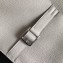 Hermes Halzan Togo Calfskin Leather Bag Pale Grey