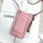 Loewe Gate Pocket Small Shoulder Pouch Bag With Adjustable Strap Pink