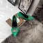 Balenciaga Heel 8cm BB Fringe Pumps Green 2019