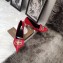Balenciaga Heel 8cm BB Fringe Pumps Red 2019