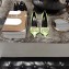 Balenciaga Heel 8cm BB Fringe Pumps Light Green 2019