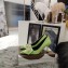 Balenciaga Heel 8cm BB Fringe Pumps Light Green 2019