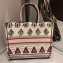 Dior Book Tote Bag In Embroidered Canvas Multicolored Geometric 2019