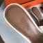 Hermes Heel 5cm Oasis Slipper Sandals in Togo Leather Creamy