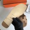 Hermes Oran Flat Slipper Sandals in Togo Leather Camel