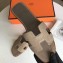Hermes Oran Flat Slipper Sandals in Togo Leather Light Camel