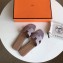 Hermes Oran Flat Slipper Sandals in Togo Leather Lavender