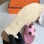Hermes Oran Flat Slipper Sandals in Togo Leather Pink