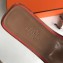 Hermes Oran Flat Slipper Sandals in Togo Leather Rouge Red