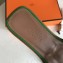Hermes Oran Flat Slipper Sandals in Togo Leather Bamboo Green