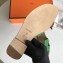 Hermes Oran Flat Slipper Sandals in Togo Leather Bamboo Green