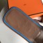 Hermes Oran Flat Slipper Sandals in Togo Leather Light Blue