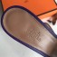 Hermes Heel 5cm Oasis Slipper Sandals in Togo Leather Purple