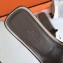 Hermes Oran Flat Slipper Sandals in Togo Leather Pale Gray