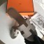 Hermes Heel 5cm Oasis Slipper Sandals in Togo Leather Etoupe