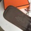 Hermes Oran Flat Slipper Sandals in Togo Leather Etoupe