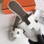 Hermes Heel 5cm Oasis Slipper Sandals in Togo Leather Off White