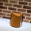 Gucci Diagonal GG Marmont Double G Mini Bucket Bag 575163 Brown 2019