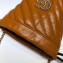 Gucci Diagonal GG Marmont Double G Mini Bucket Bag 575163 Brown 2019