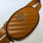 Gucci Diagonal GG Marmont Double G Leather Belt Bag 476434 Brown 2019