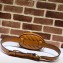 Gucci Diagonal GG Marmont Double G Leather Belt Bag 476434 Brown 2019