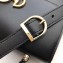 Gucci Zumi Smooth Leather Small Shoulder Bag 576338 Black 2019
