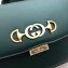 Gucci Zumi Smooth Leather Small Shoulder Bag 576338 Green 2019