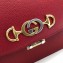Gucci Zumi Grainy Leather Small Shoulder Bag 576338 Red 2019