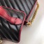 Gucci Diagonal GG Marmont Mini Top Handle Bag 583571 Black 2019