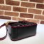 Gucci Diagonal GG Marmont Mini Top Handle Bag 583571 Black 2019