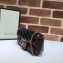 Gucci Diagonal GG Marmont Super Mini Shoulder Bag 574969 Black 2019