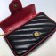 Gucci Diagonal GG Marmont Super Mini Shoulder Bag 574969 Black 2019